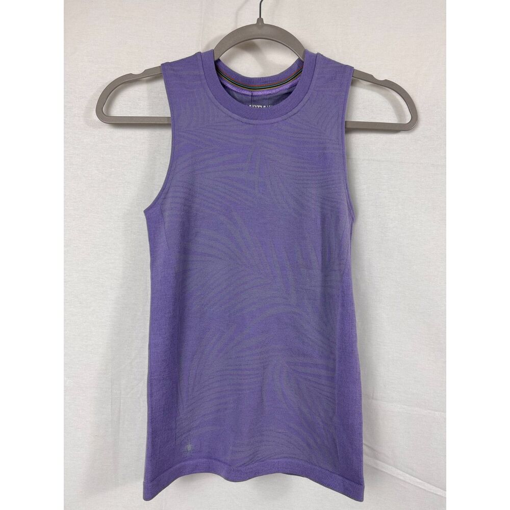 Smartwool Intraknit Merino Base Layer Cycle Tank Top, Women's S, Purple